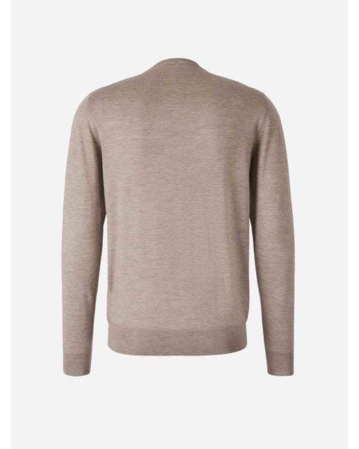 Santa Eulalia Natural Cashmere V-Neck Sweater for men