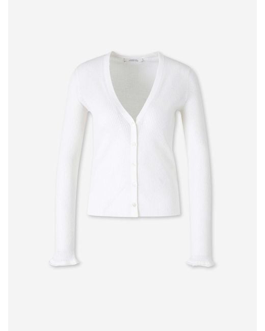 Dorothee Schumacher White Refined Essentials Cardigan