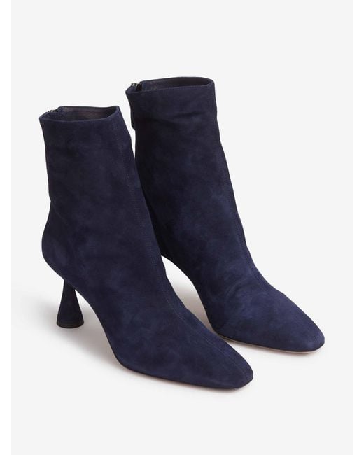 Aquazzura Blue Amore Bootie 75 Ankle Boots