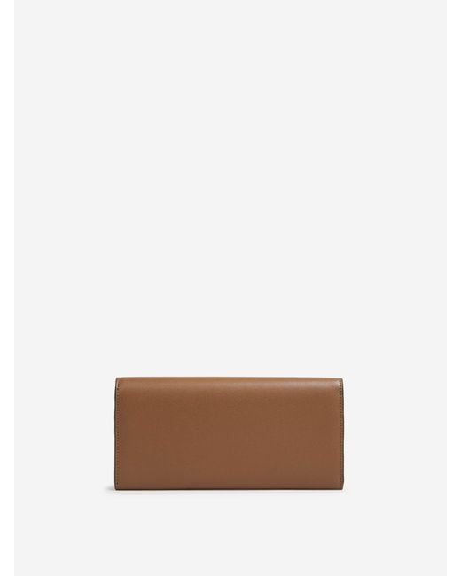 Totême White T-Lock Leather Wallet