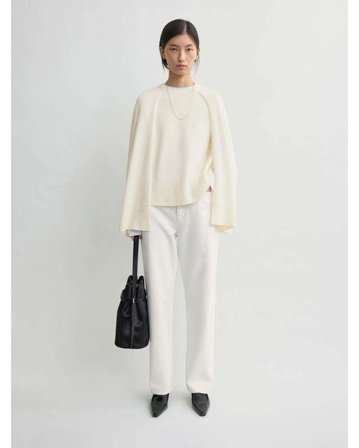 Jersey Capa Cashmere Totême  de color White