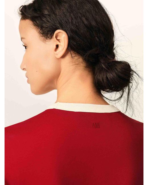 AMI Red Short Sleeve T-Shirt