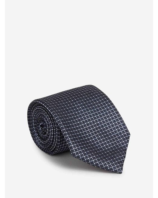 Brioni Blue Textured Tie for men