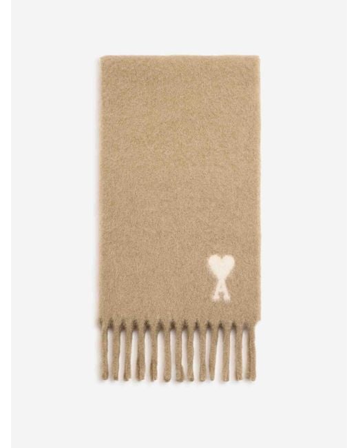 AMI Logo-Schal in Natural für Herren