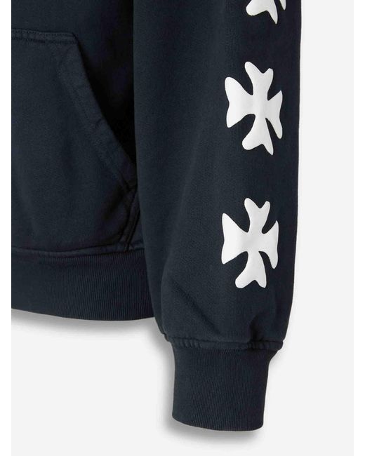 Rhude Blue Hooded Sweatshirt for men