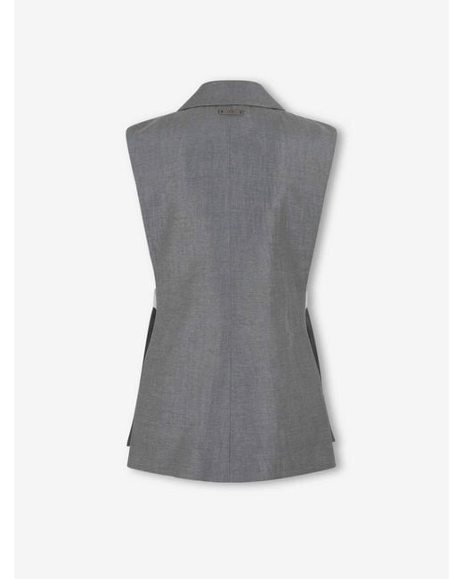 Chaleco Recto Peserico de color Gray