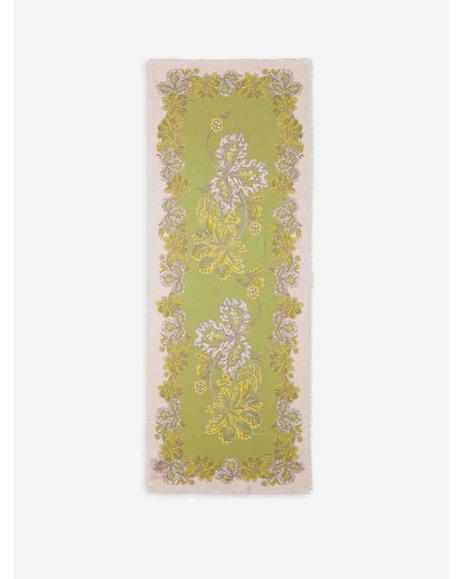 LaDoubleJ Metallic Printed Silk Scarf