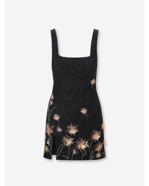 Robe Mini Le Sable Staud en coloris Black