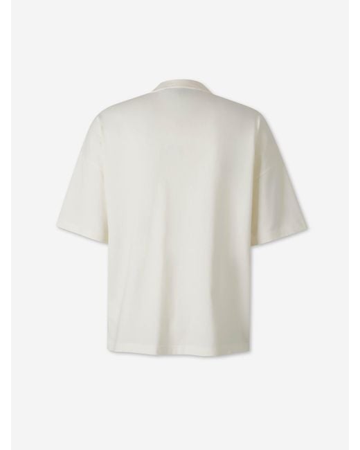 Palm Angels White Short Sleeve T-Shirt for men