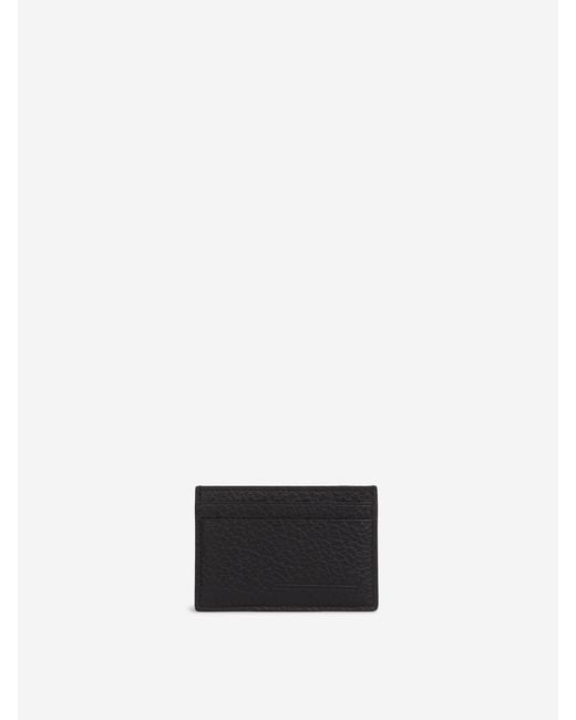 Tom Ford White Grained Leather Cardholder for men