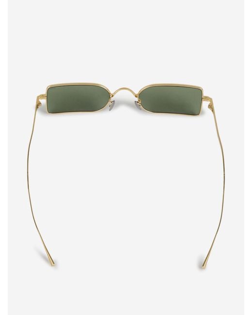 Eyevan 7285 Green Rectangular Sunglasses for men