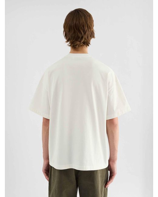 Jil Sander White Round Neck T-Shirt for men