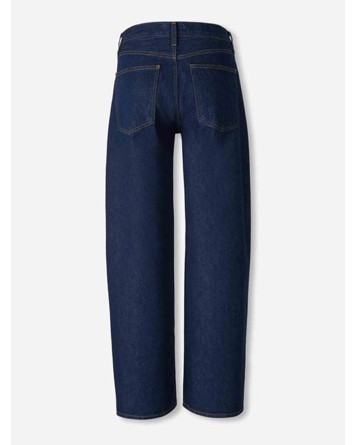 Agolde Blue Straight Cotton Jeans