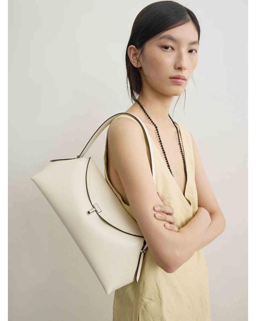 Totême  Natural T-Lock Bag