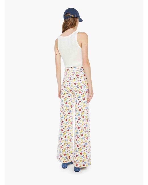 Mother White Jeans The Hustler Roller