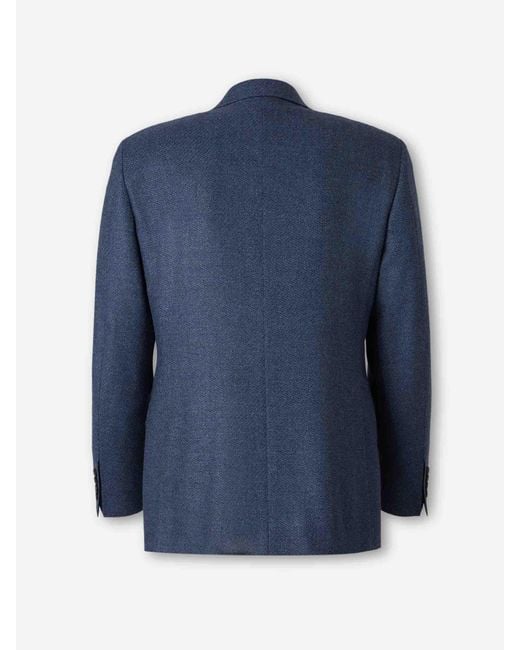 Canali Blue Blazer Straight for men