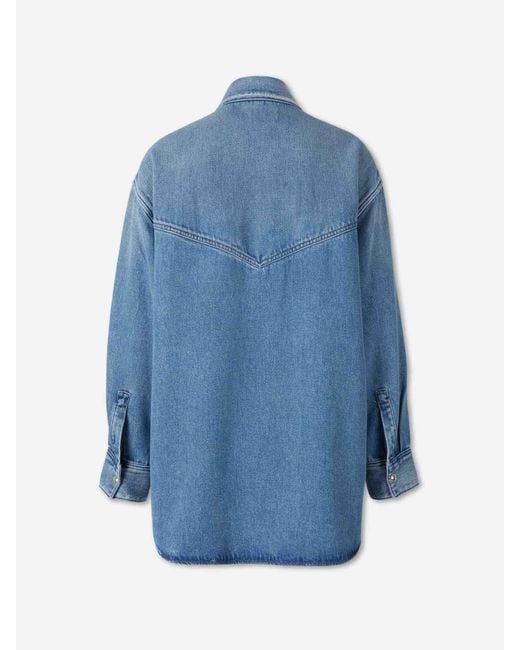 Agolde Blue Lotta Denim Shirt