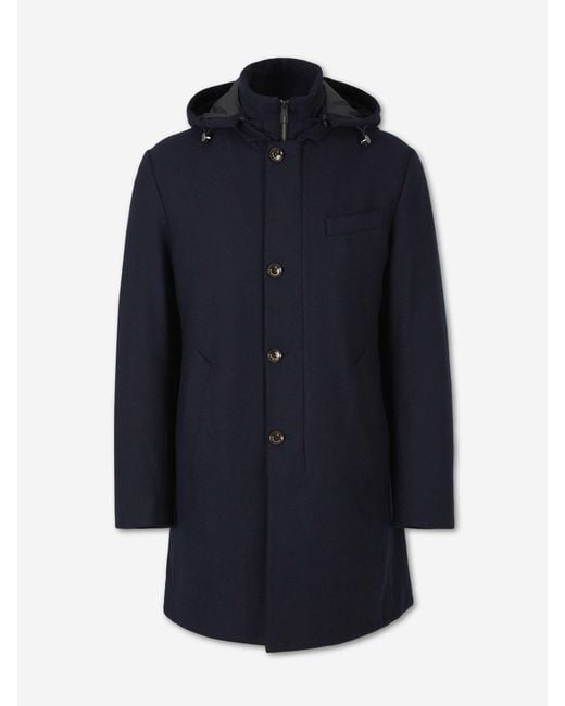 Montecore Blue Long Padded Coat for men