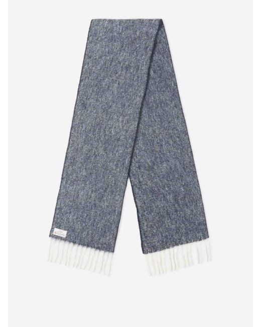 Santa Eulalia Blue Alpaca Scarf for men