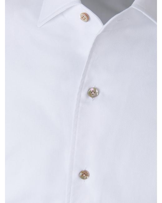 Santa Eulalia White Royal Oxford Shirt for men