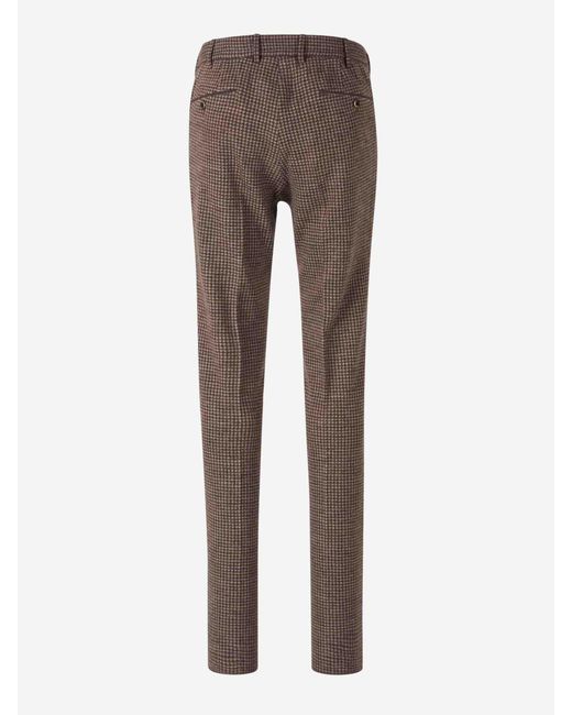 PT Torino Gray Formal Wool Trousers for men