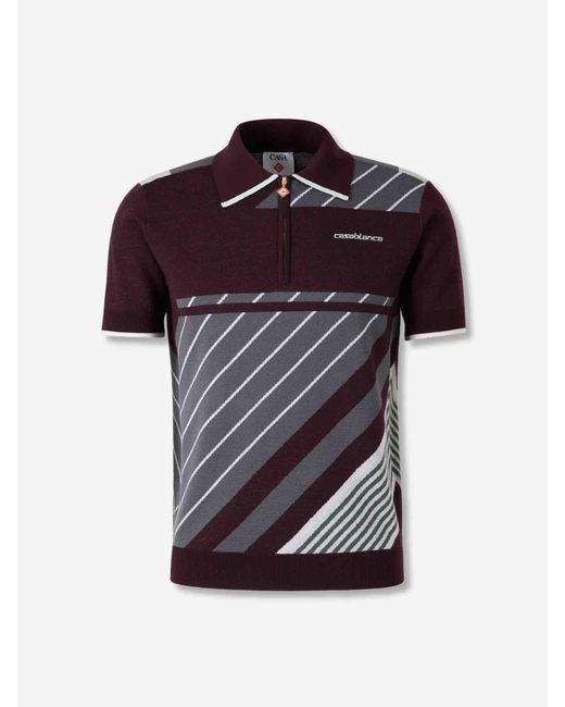 Casablanca Polo Strick Reißverschluss in Multicolor für Herren