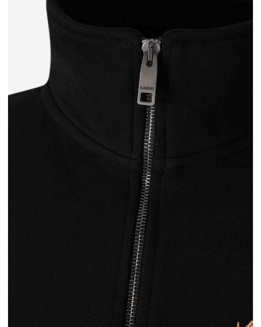 Burberry Black Turtleneck Sweatshirt for men