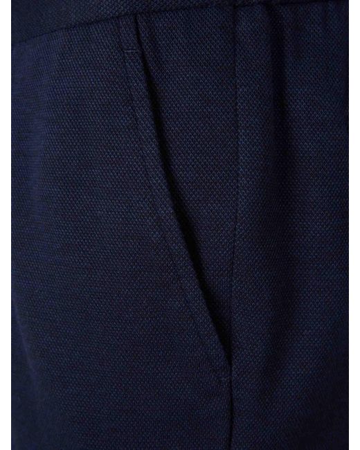 Gran Sasso Blue Plain Bermuda Shorts for men