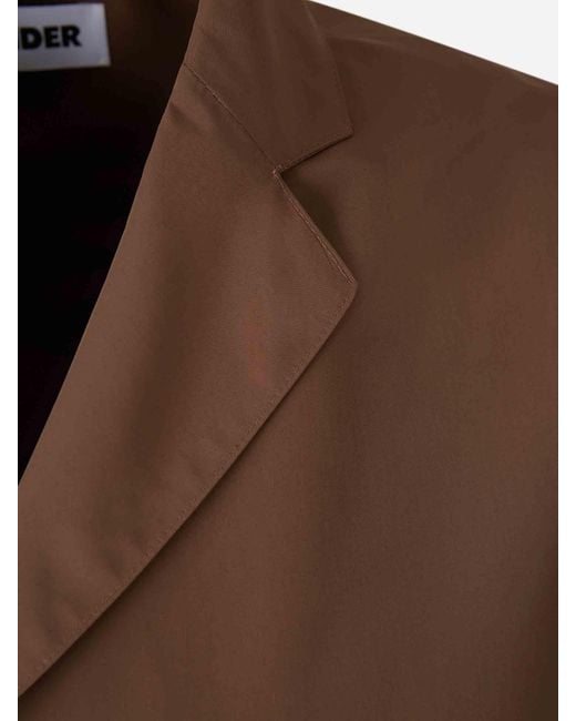 Jil Sander Brown Casual Technical Jacket for men