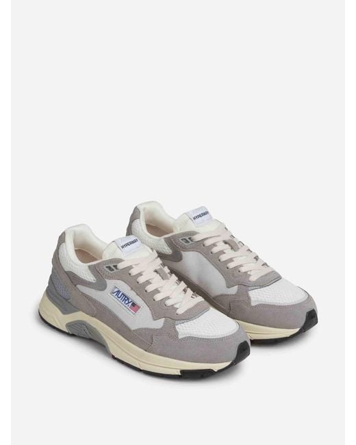 Autry White Hyperway Low Sneakers for men