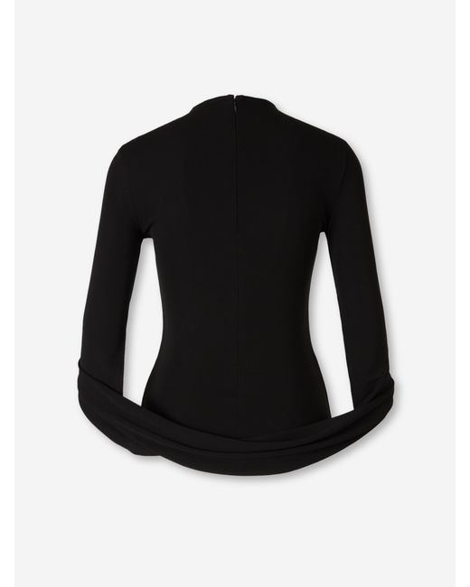 Alexander Wang Black Draped Top