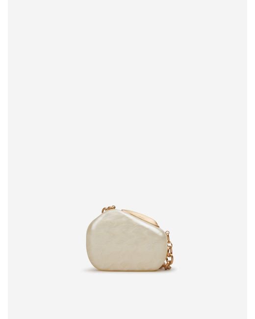 Cult Gaia Natural Althea Clutch Bag