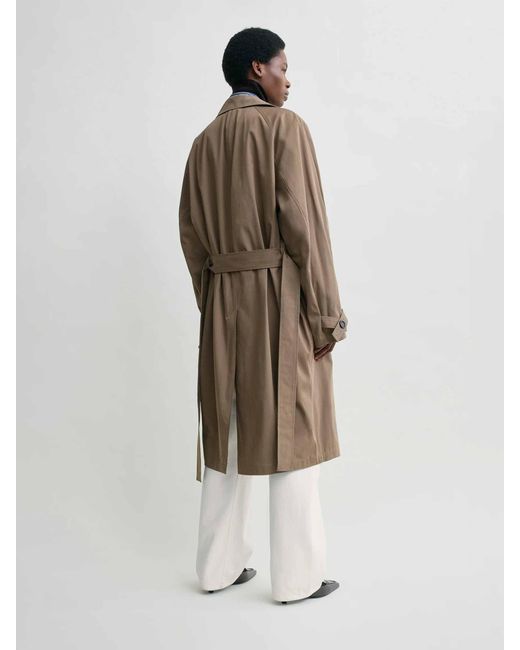 Totême Natural Long Cotton Trench Coat