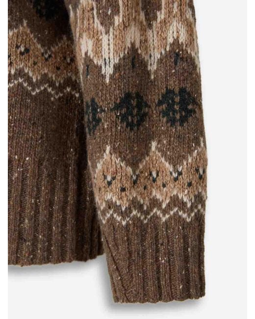 Altuzarra Brown High Collar Sweater