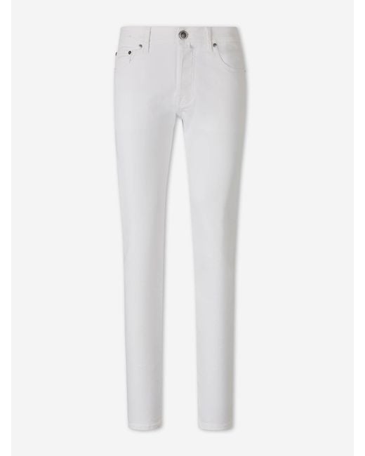 Jacob Cohen White Slim Jeans for men
