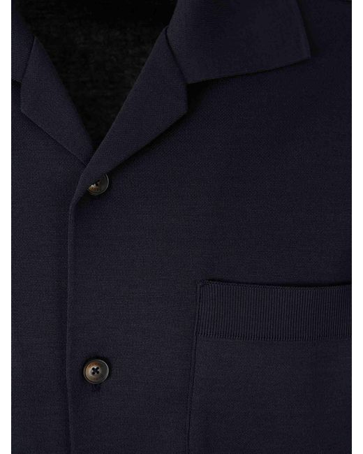 Herno Strickhemd in Blue für Herren