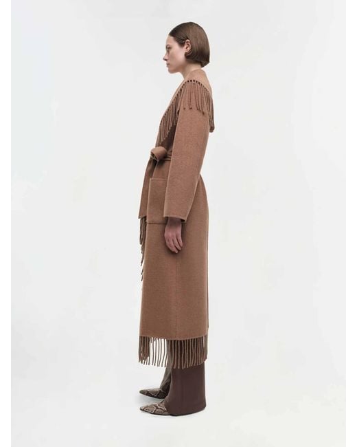 Jonathan Simkhai Brown Carrie Long Coat