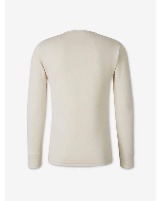 Lemaire White Long Sleeve T-Shirt for men