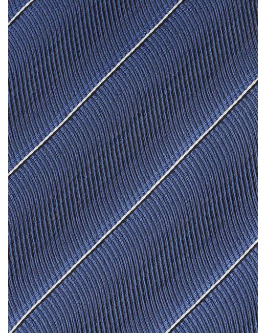 Tom Ford Blue Diagonal Stripe Tie for men