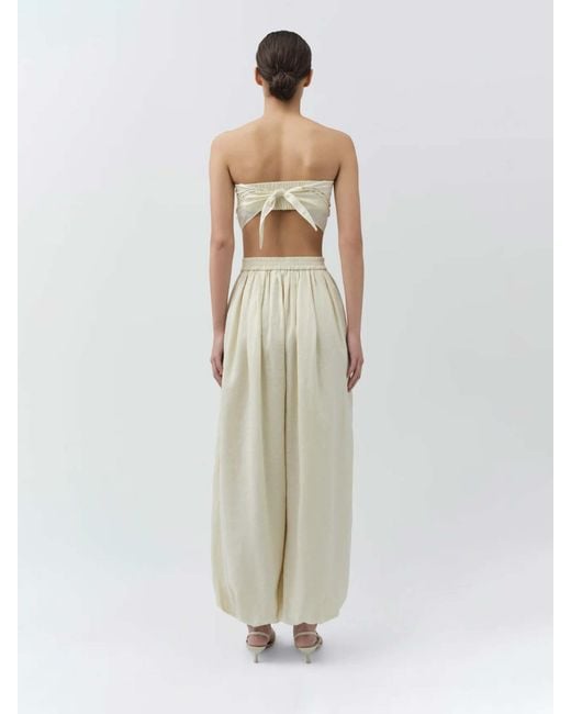 Jonathan Simkhai White Lahni Linen Top