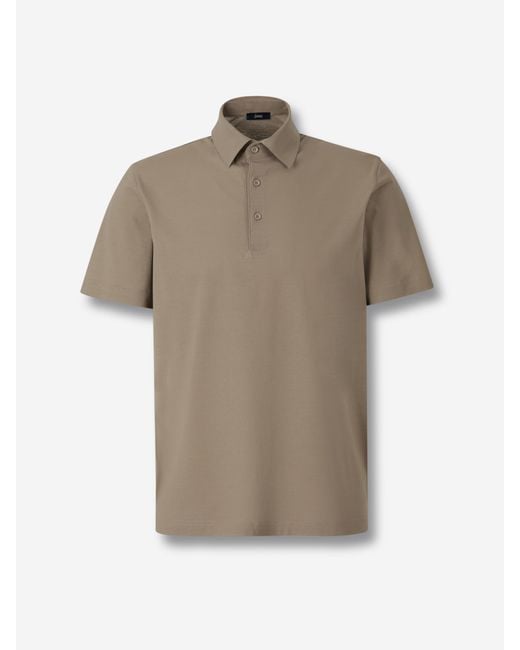 Polo En Coton Herno pour homme en coloris Natural