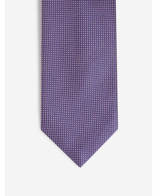 Petronius Purple Textured Silk Tie for men