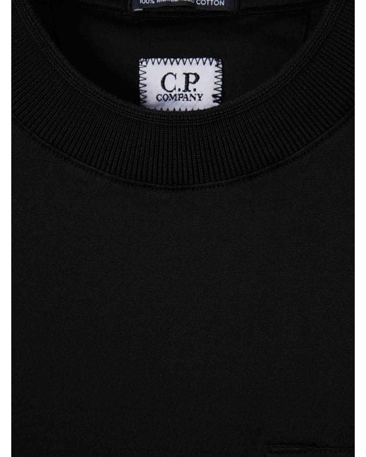 C P Company Black Short Sleeve T-Shirt for men