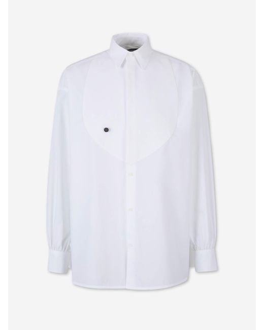 Jacquemus White Poisson Cotton Shirt for men