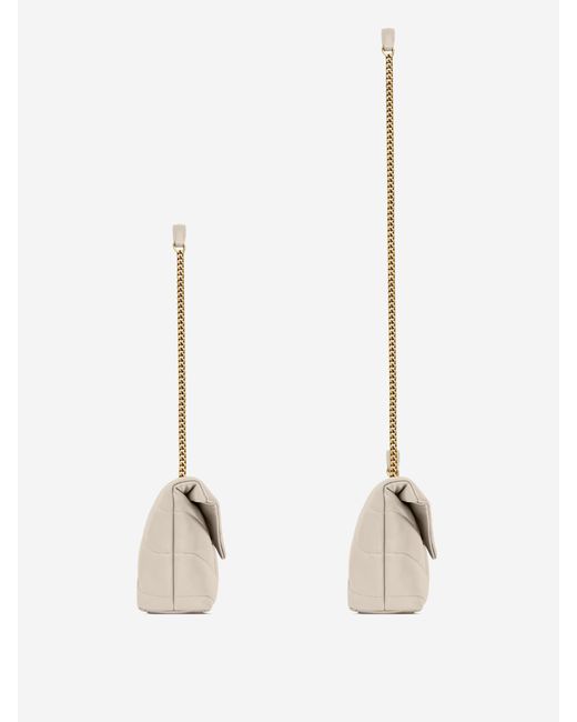 Borsa A Tracolla Giocattolo Imbottito di Saint Laurent in White