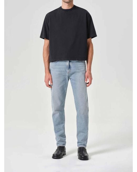 Agolde Blue Curtis Straight Jeans for men