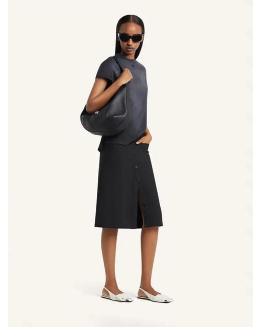 Courreges Blue Leather Hobo Bag