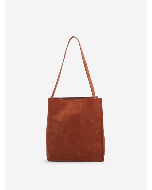 Marni Red Suede Tote Bag