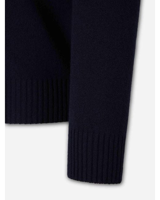 Santa Eulalia Blue High Neck Cardigan for men