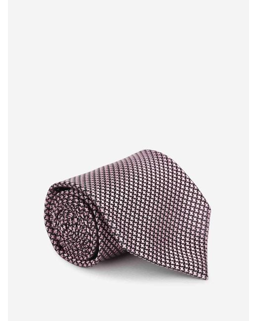 Tom Ford Purple Textured Tie for men